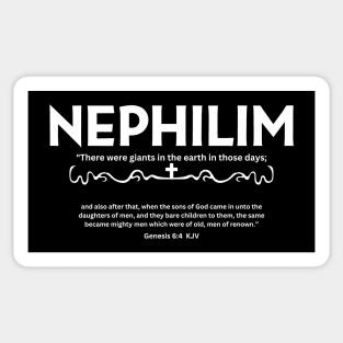 NEPHILIM, There were giants in the earth in those days, Genesis 6:4 Sticker